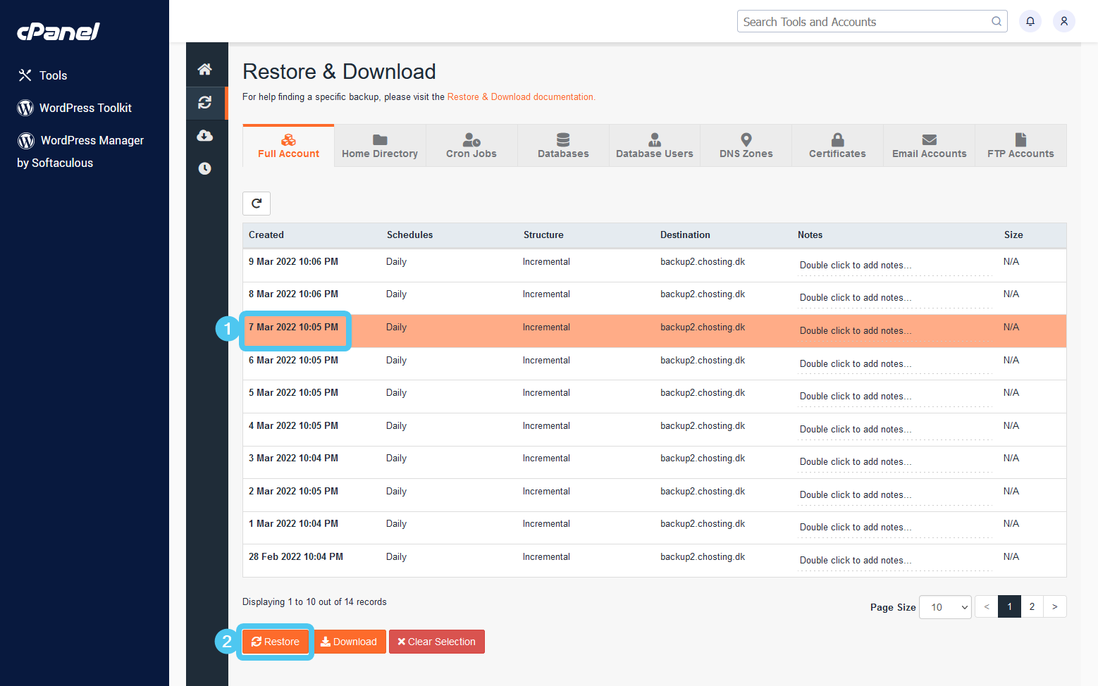 JetBackup 5 - Full Account