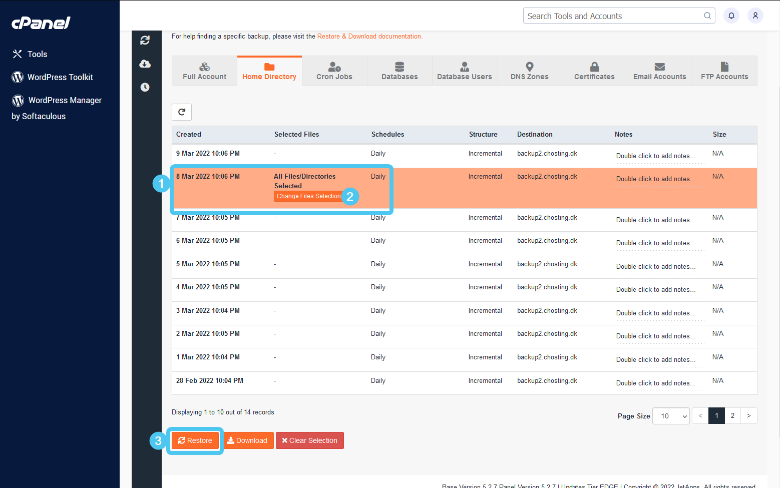 JetBackup 5 - Home Directory